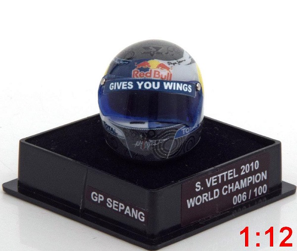 red bull helm weltmeister 2010 vettel world champions collection (limited edition 100 pcs.) M75424 Модель 1 12